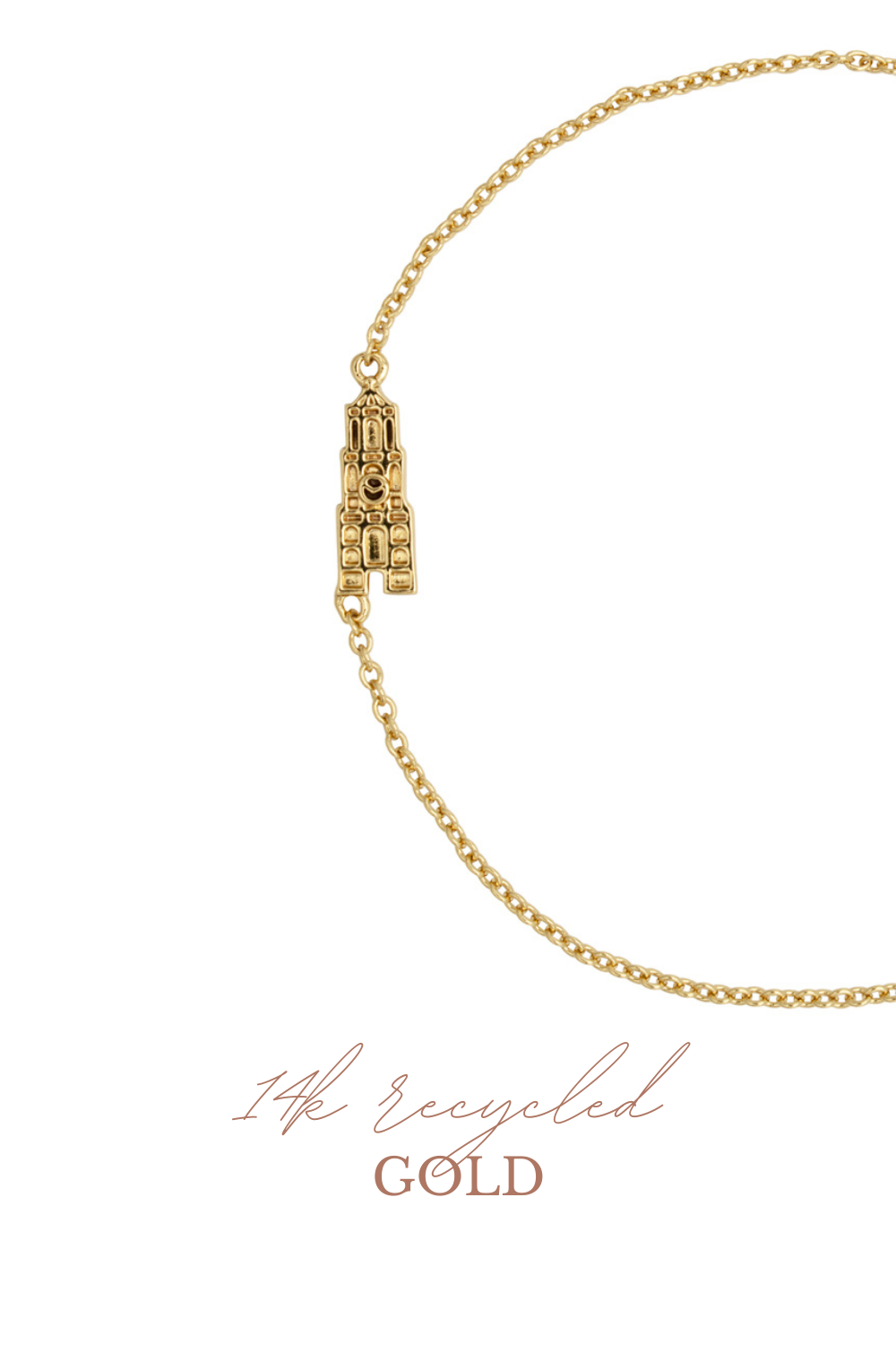 14k recycled gold domtoren armband