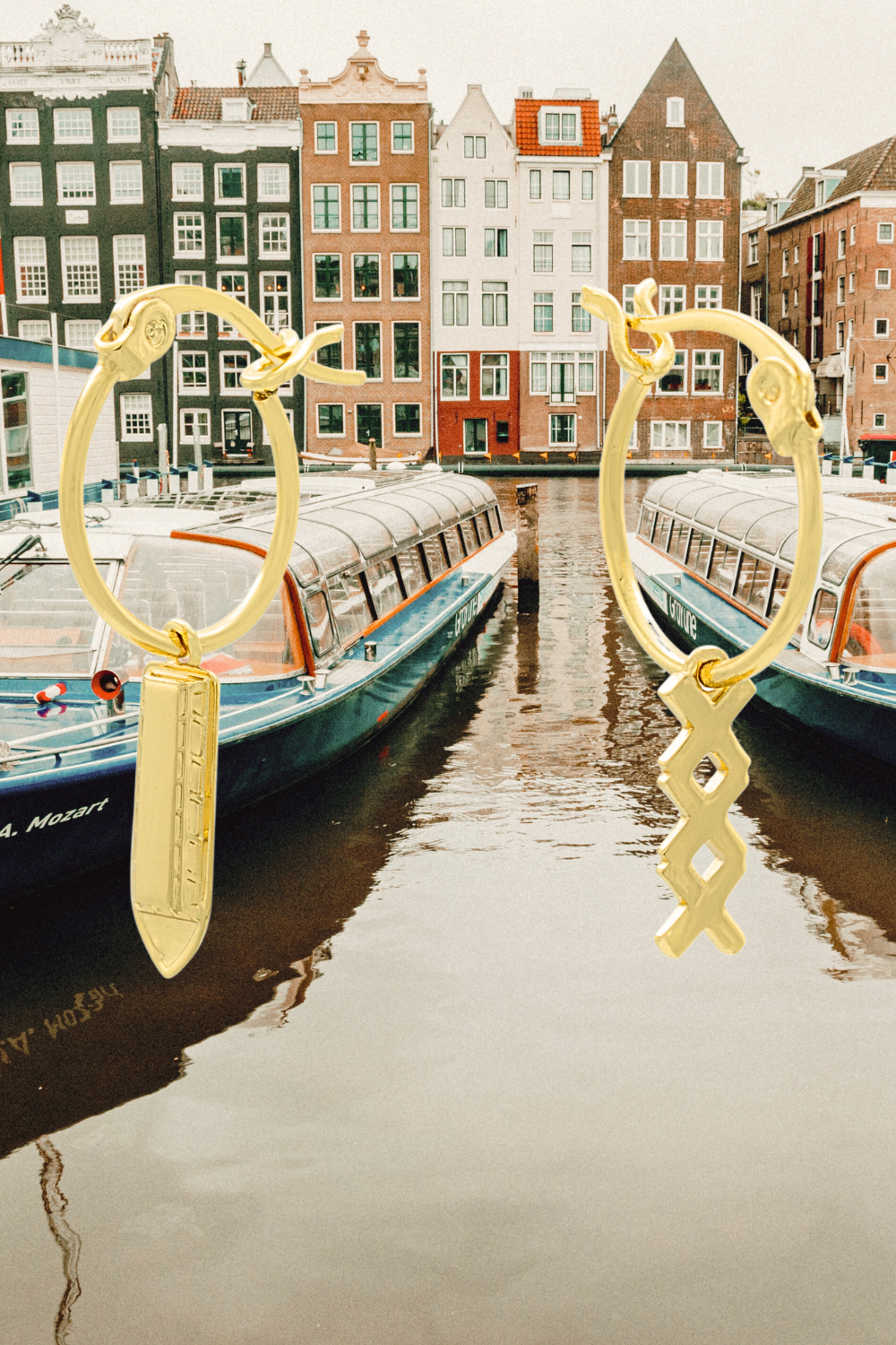 Boot Ohrringe Amsterdam Vergoldet / Silber