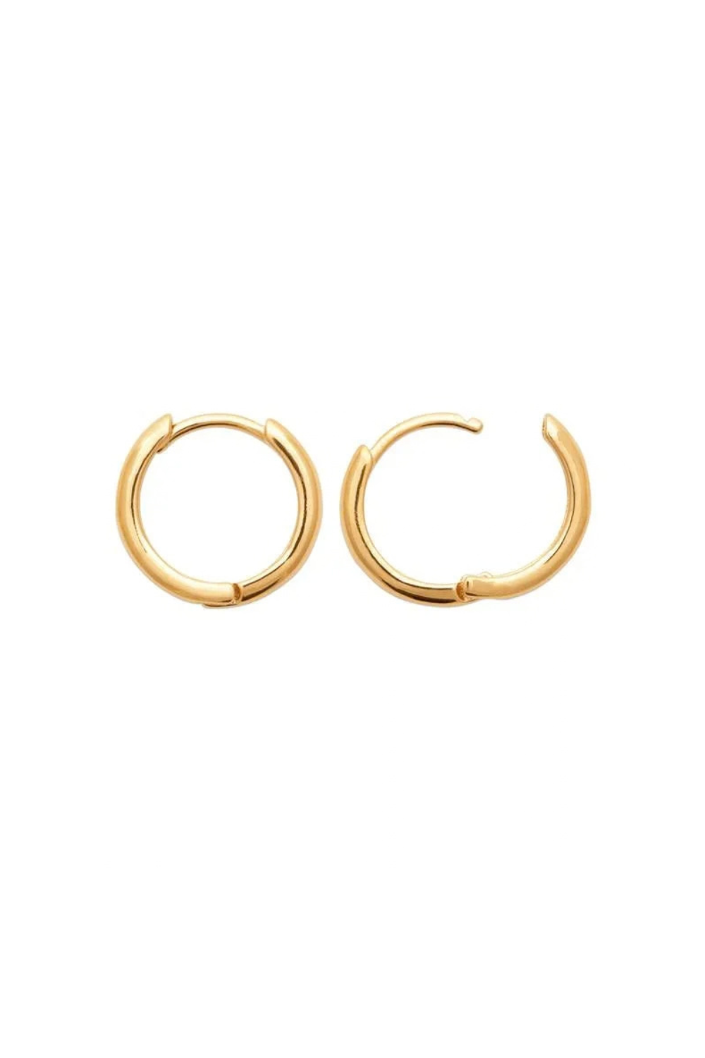 Charm Hoops Gold Plated