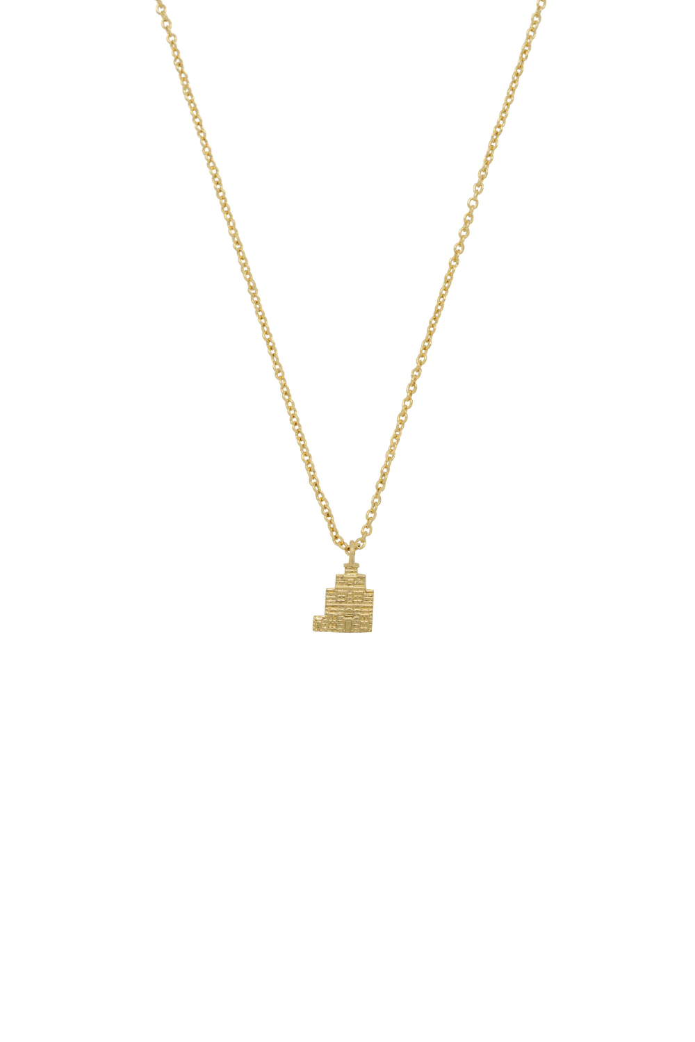 Huisje van Vermeer Ketting Delft Verguld