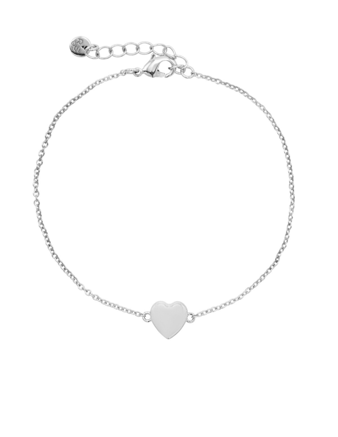 Herz aus Gold Armband Zilver