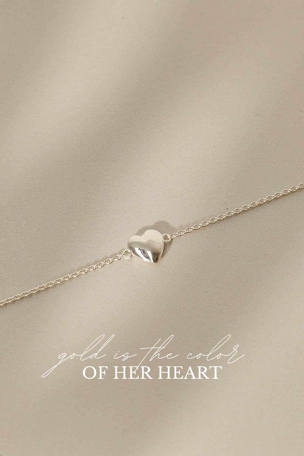 Heart of gold Armband Silber
