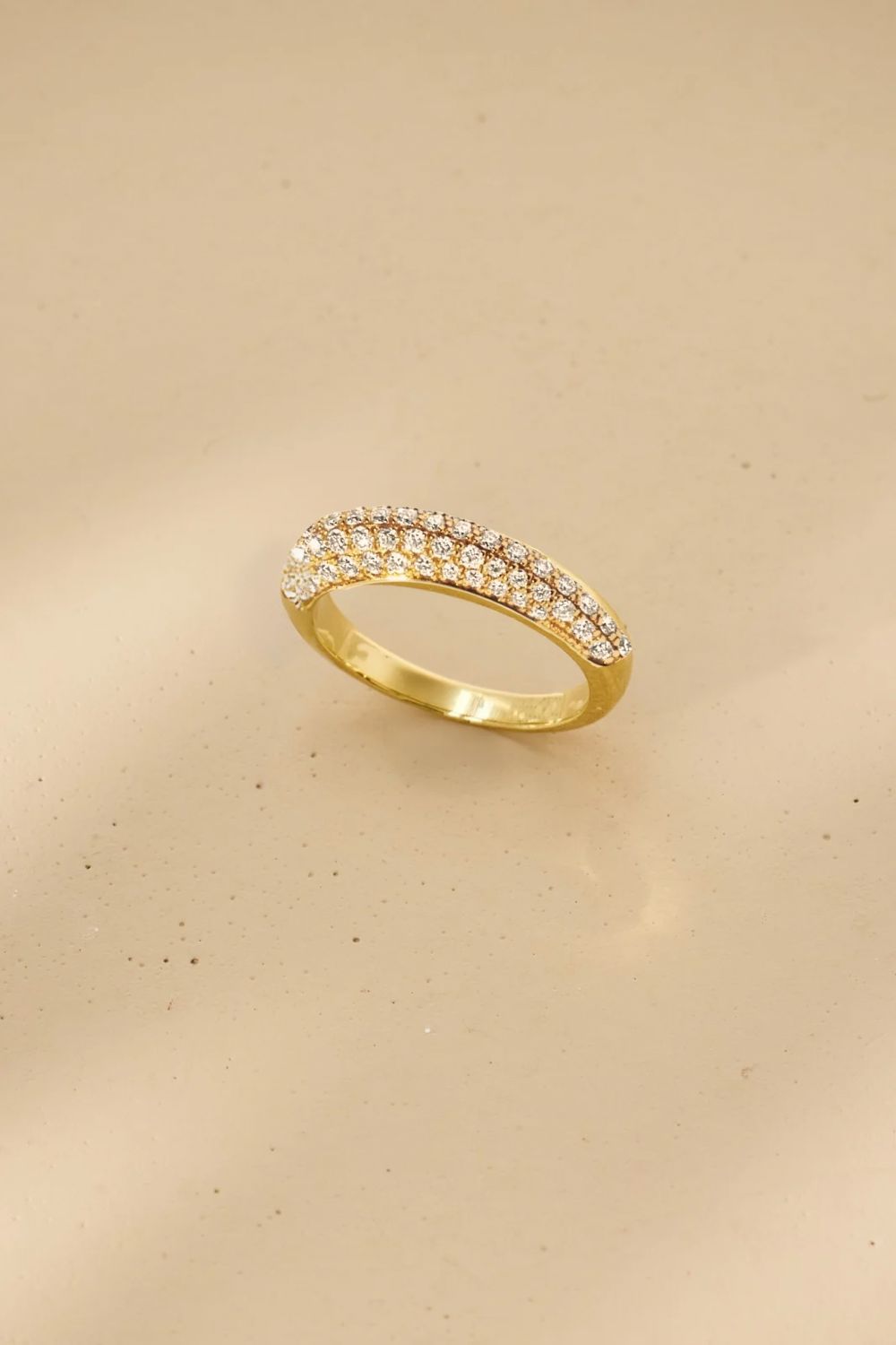 Diamant Pavé Ring 14k recyceltes Gold