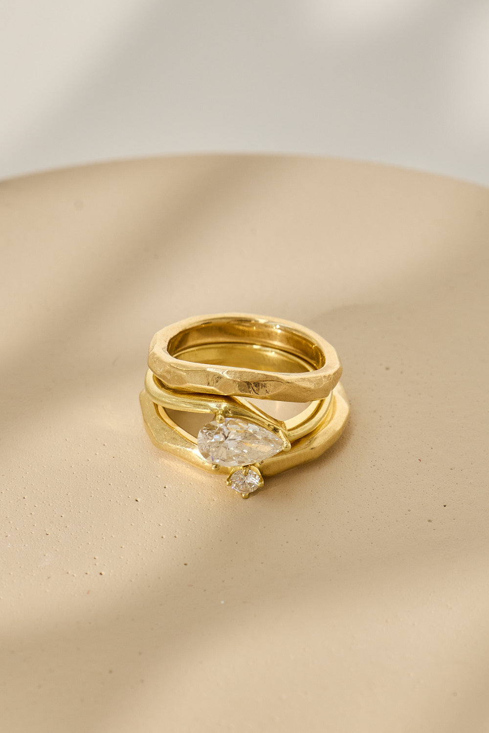 Shaped Ring 14k Gerecycled Goud