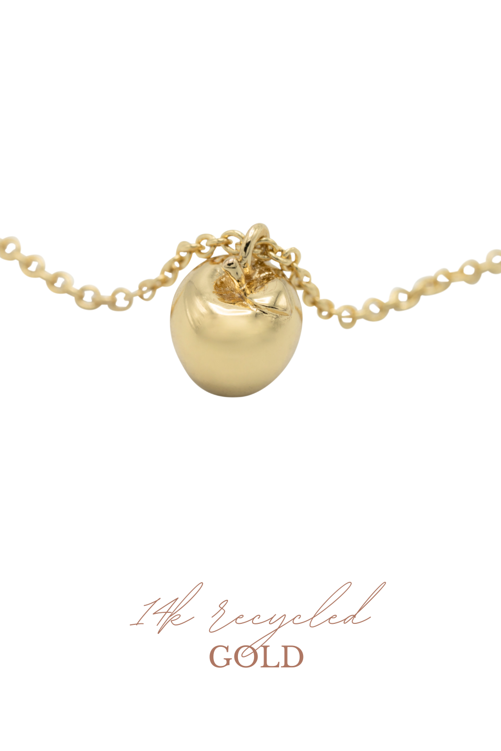 Appel ketting 14k goud