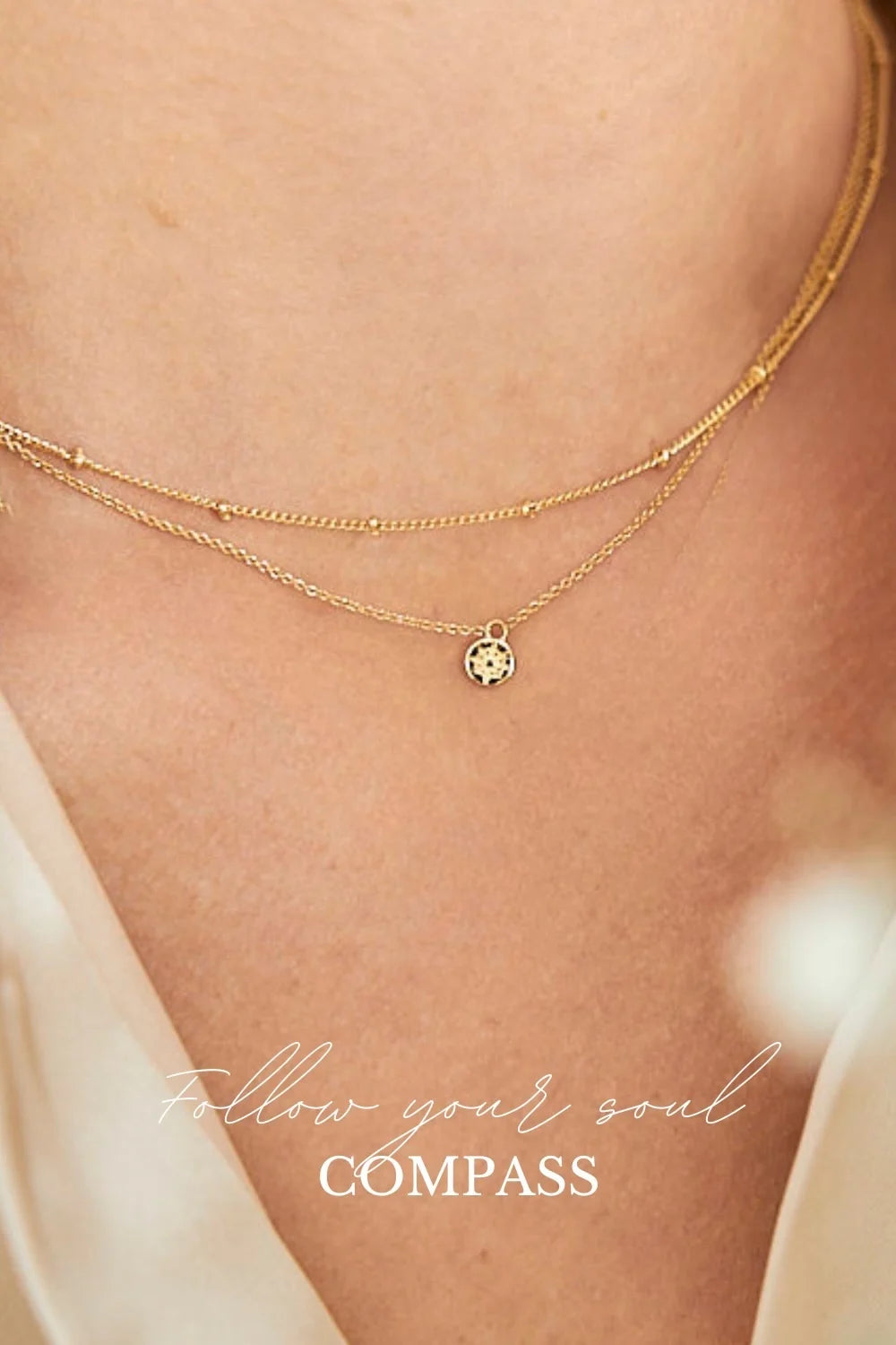 compass-ketting-verguld