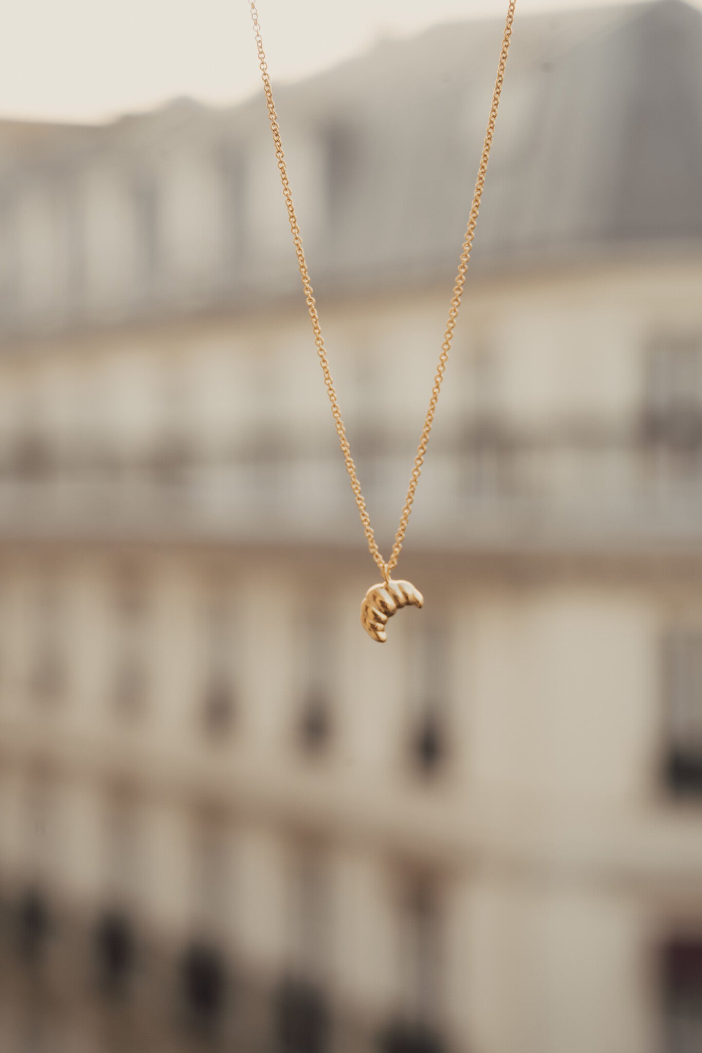 Croissant Paris 2 Necklace