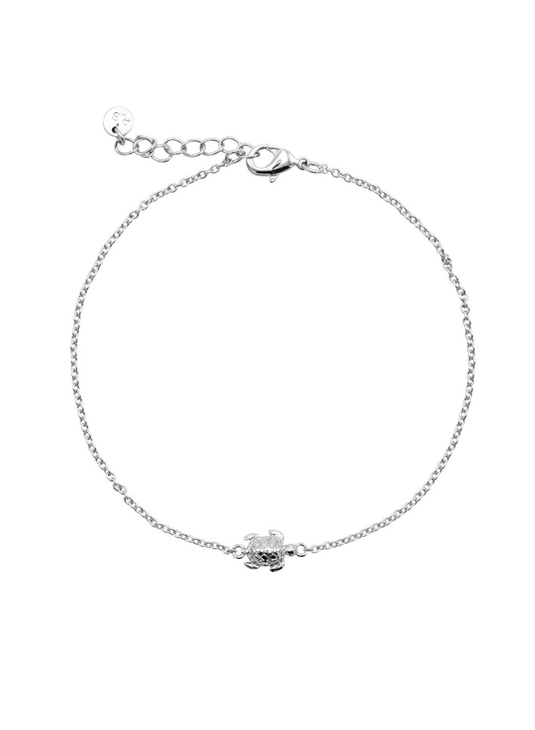 Go slow armband zilver schildpad