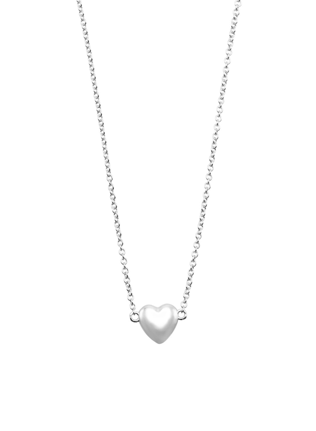Heart ketting zilver