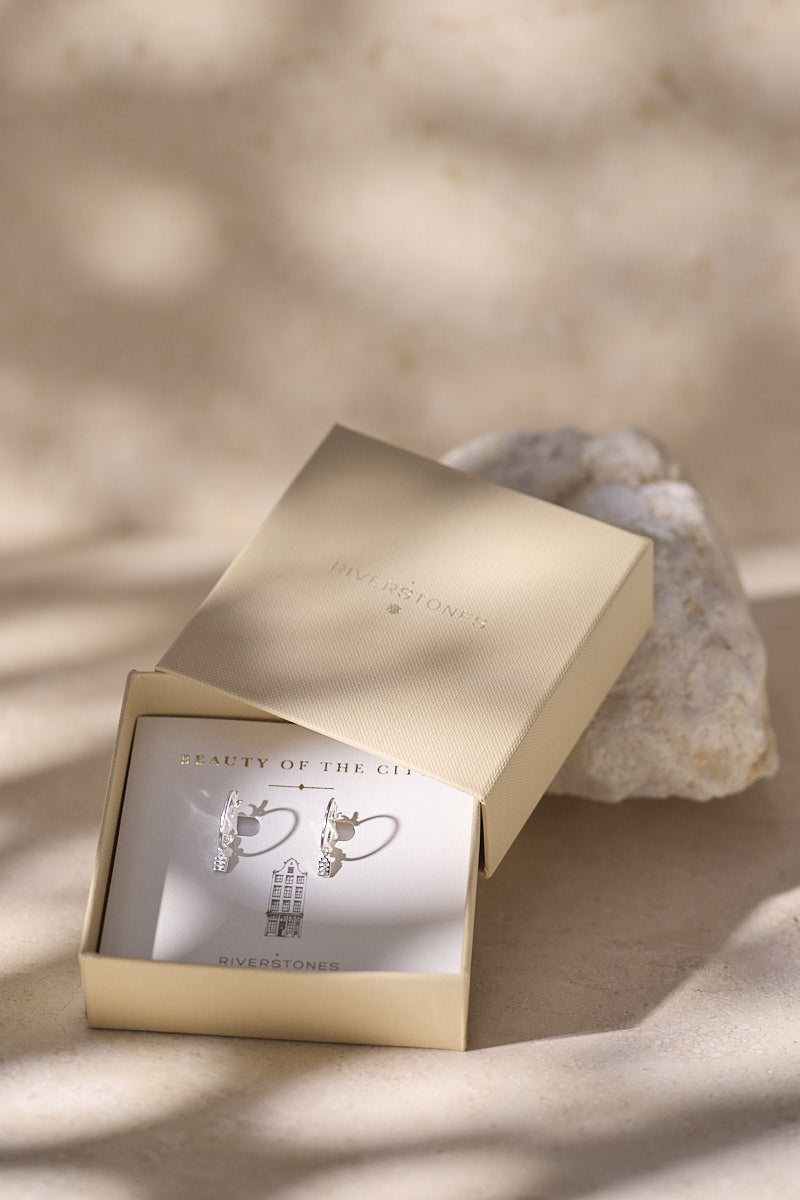 Jordaan oorbellen zilver