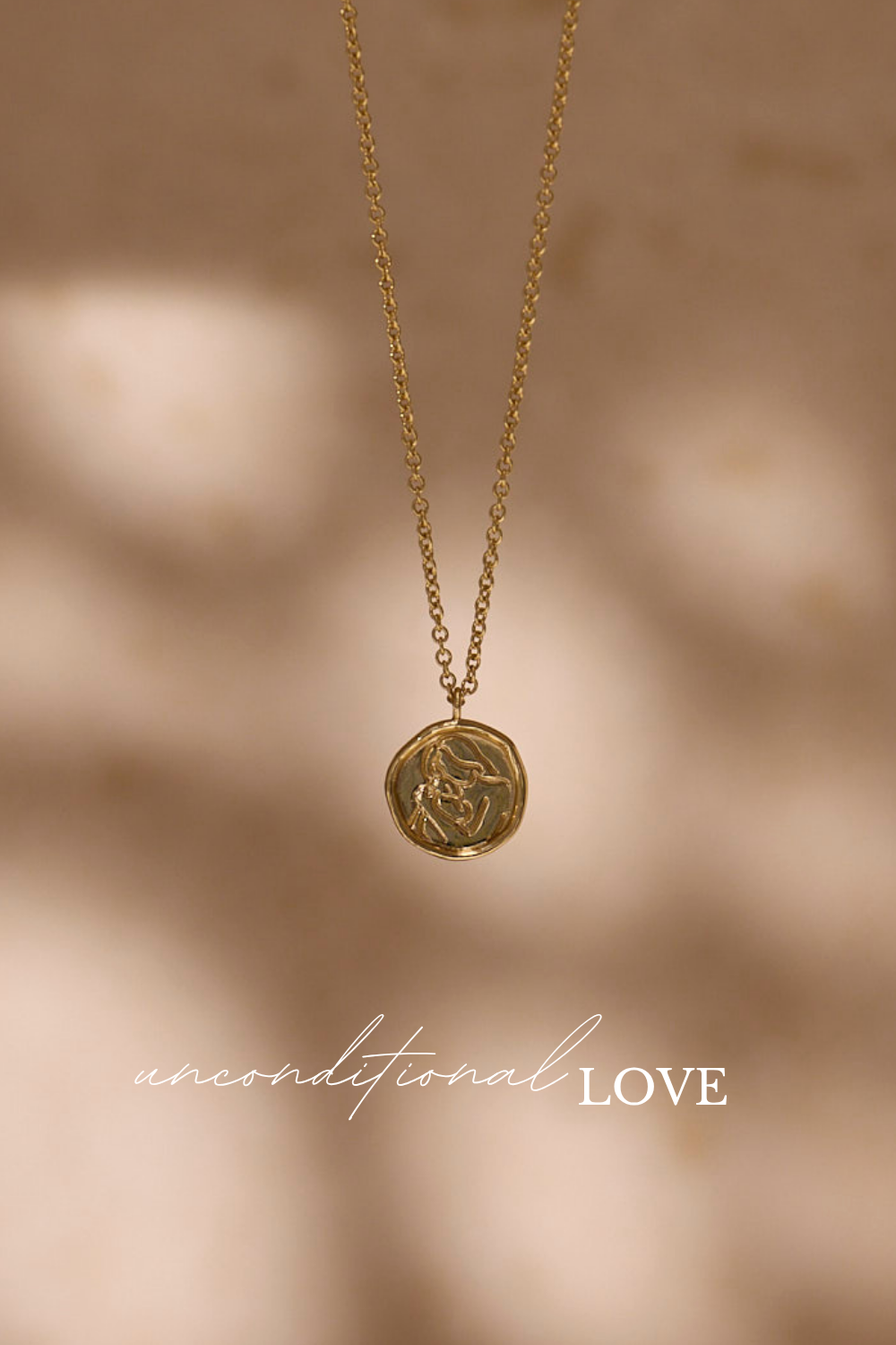 Mom Necklace Gold Plated