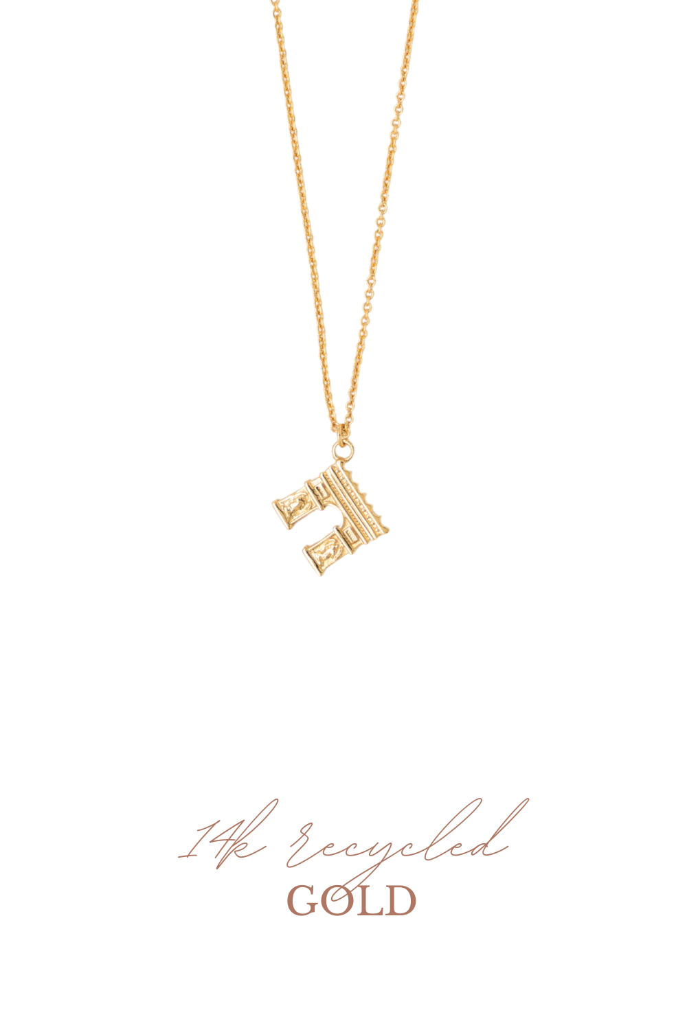 Triomphe Paris  ketting 14k goud