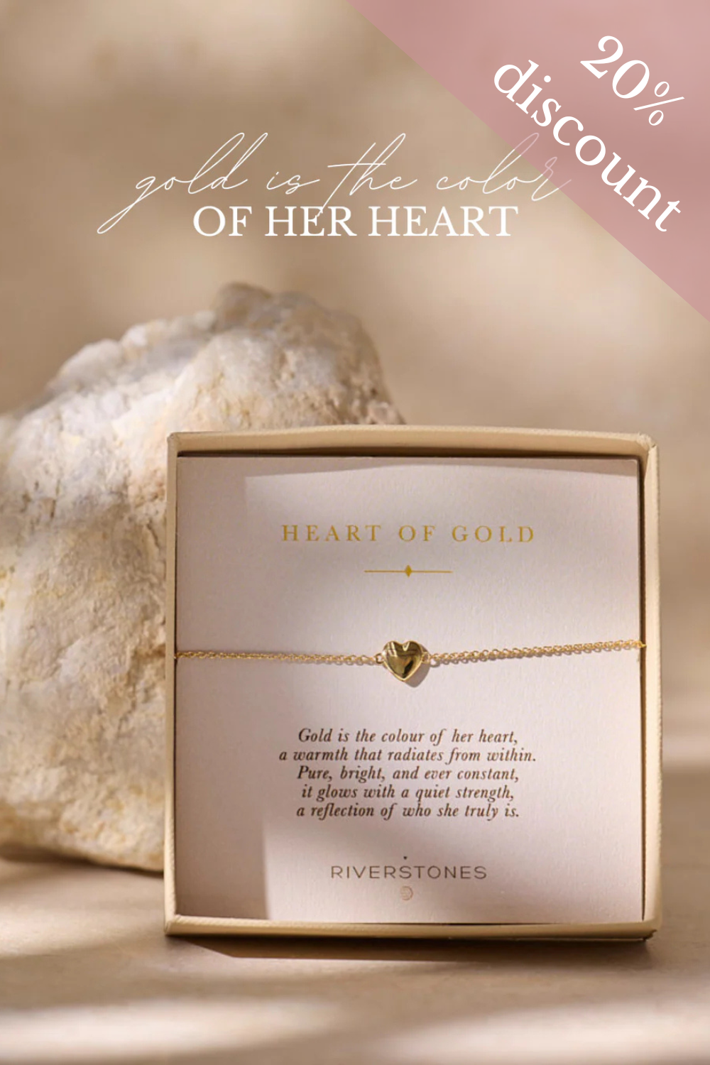 Heart of gold Armband Vergoldet