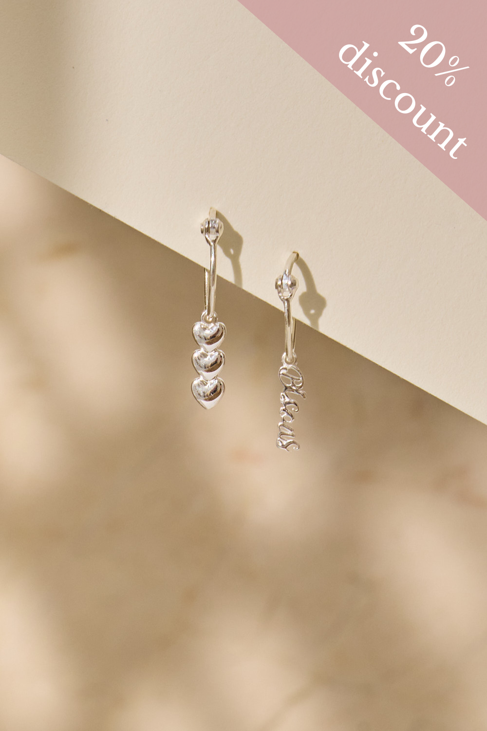 Bisous Oorbellen Parijs Zilver