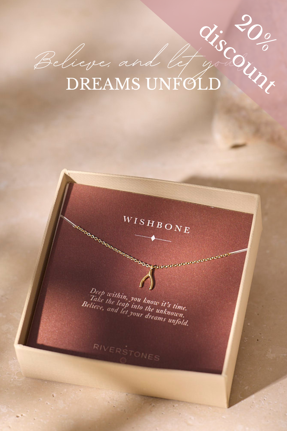 Wishbone Ketting Verguld