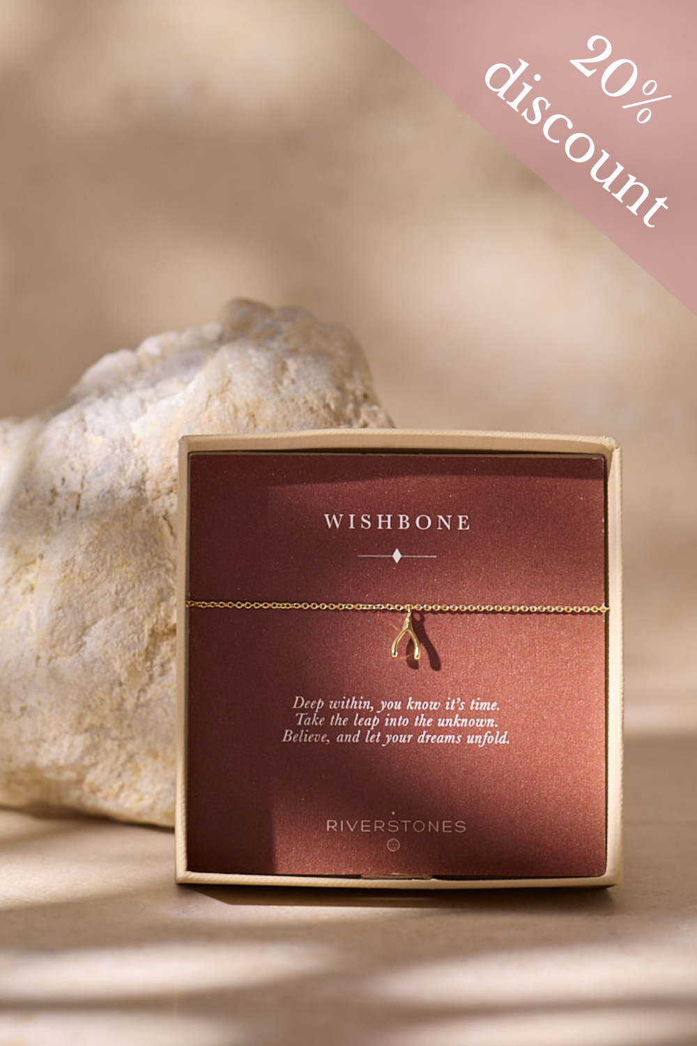 Wishbone Armband Verguld