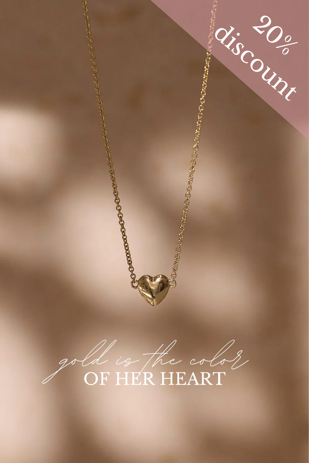 Heart of Gold Necklace Gold Plated
