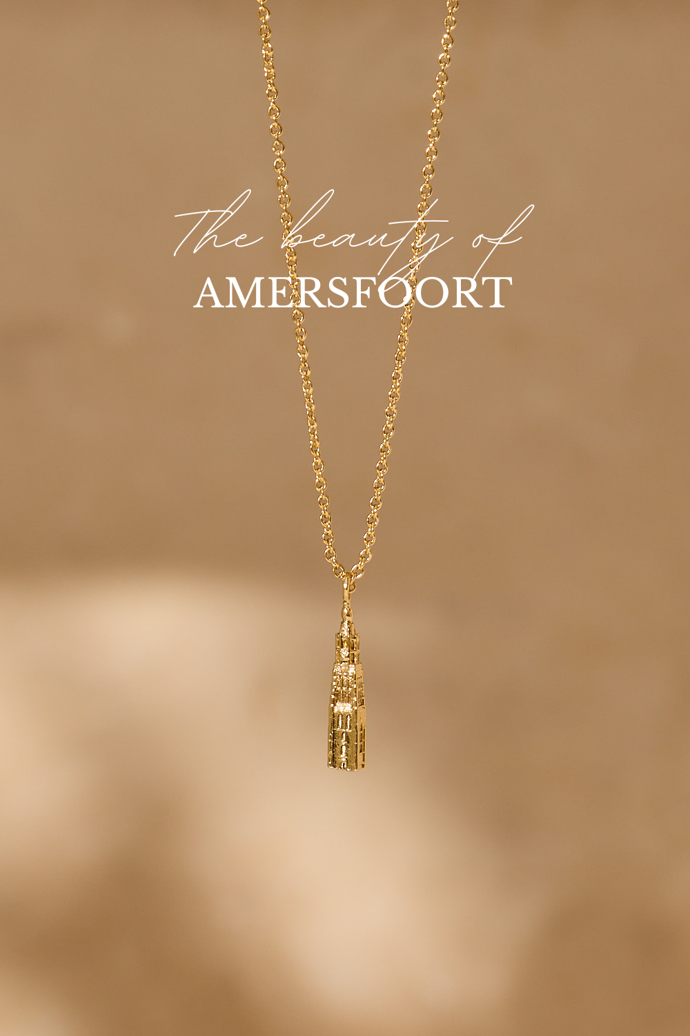 Onze Lieve Vrouwetoren Kette Amersfoort Vergoldet / Silber