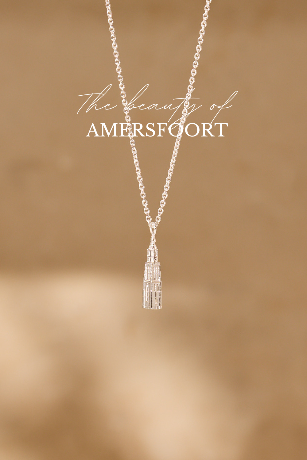 Onze Lieve Vrouwetoren Kette Amersfoort Vergoldet / Silber