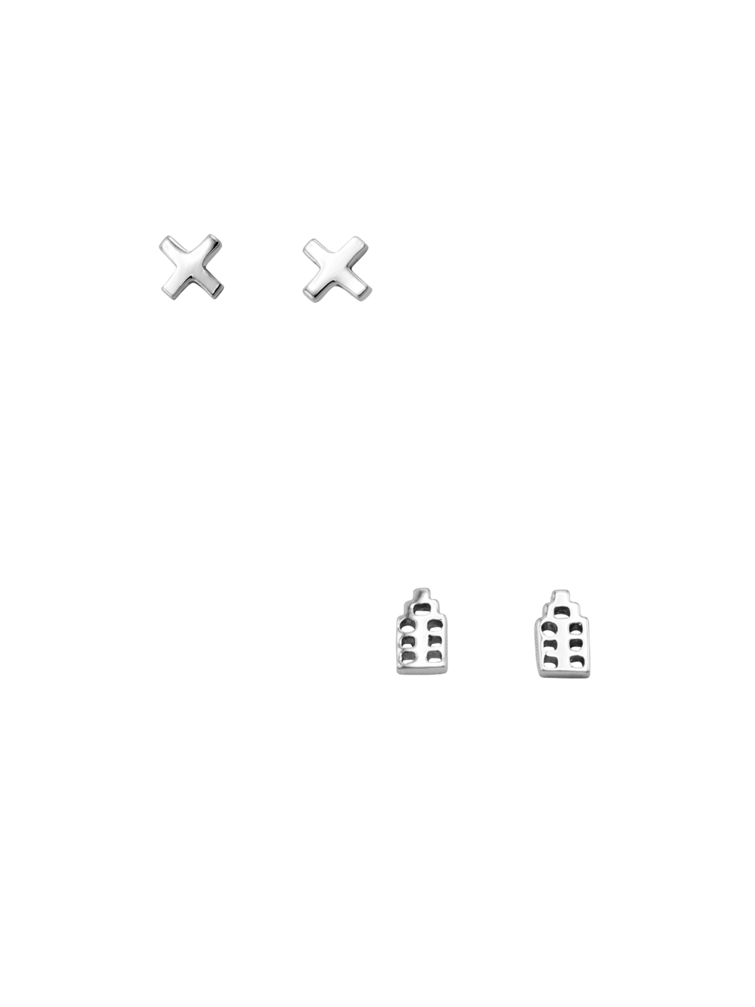 Amsterdam studs Silver