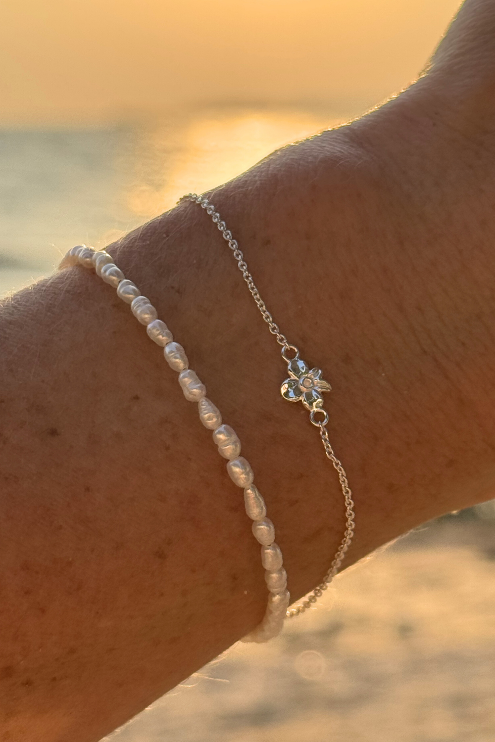 Pearly Armband Zilver