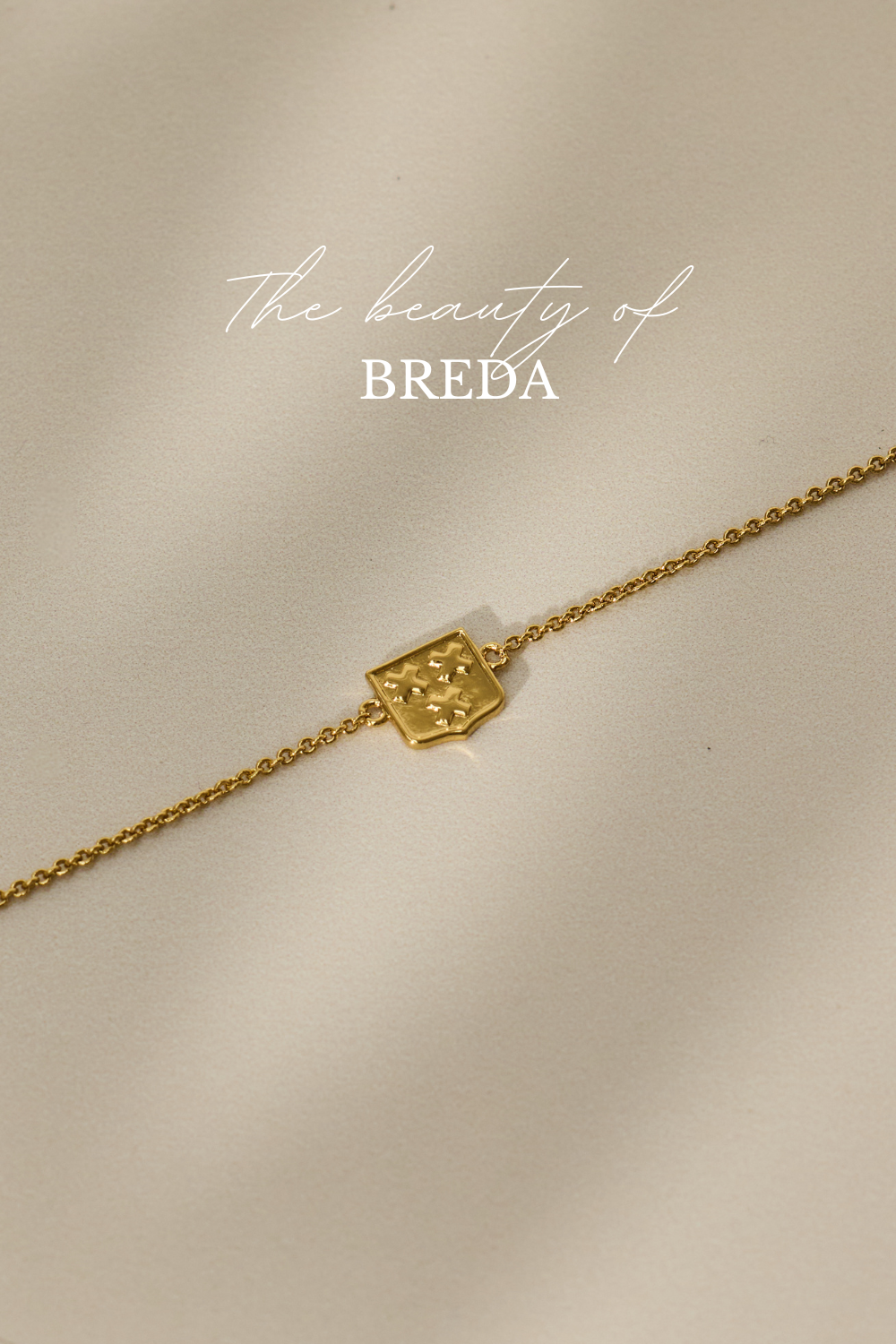 Stadsschild Armband Breda Vergoldet / Silber