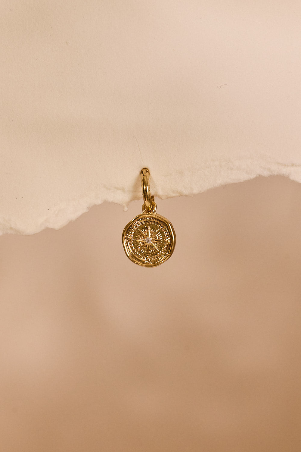 Compass Charm Gold Plated