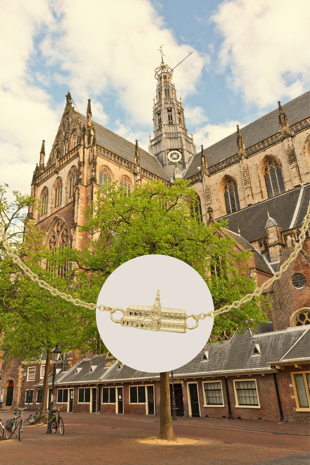 Grote Kerk Armband Haarlem Verguld / Zilver