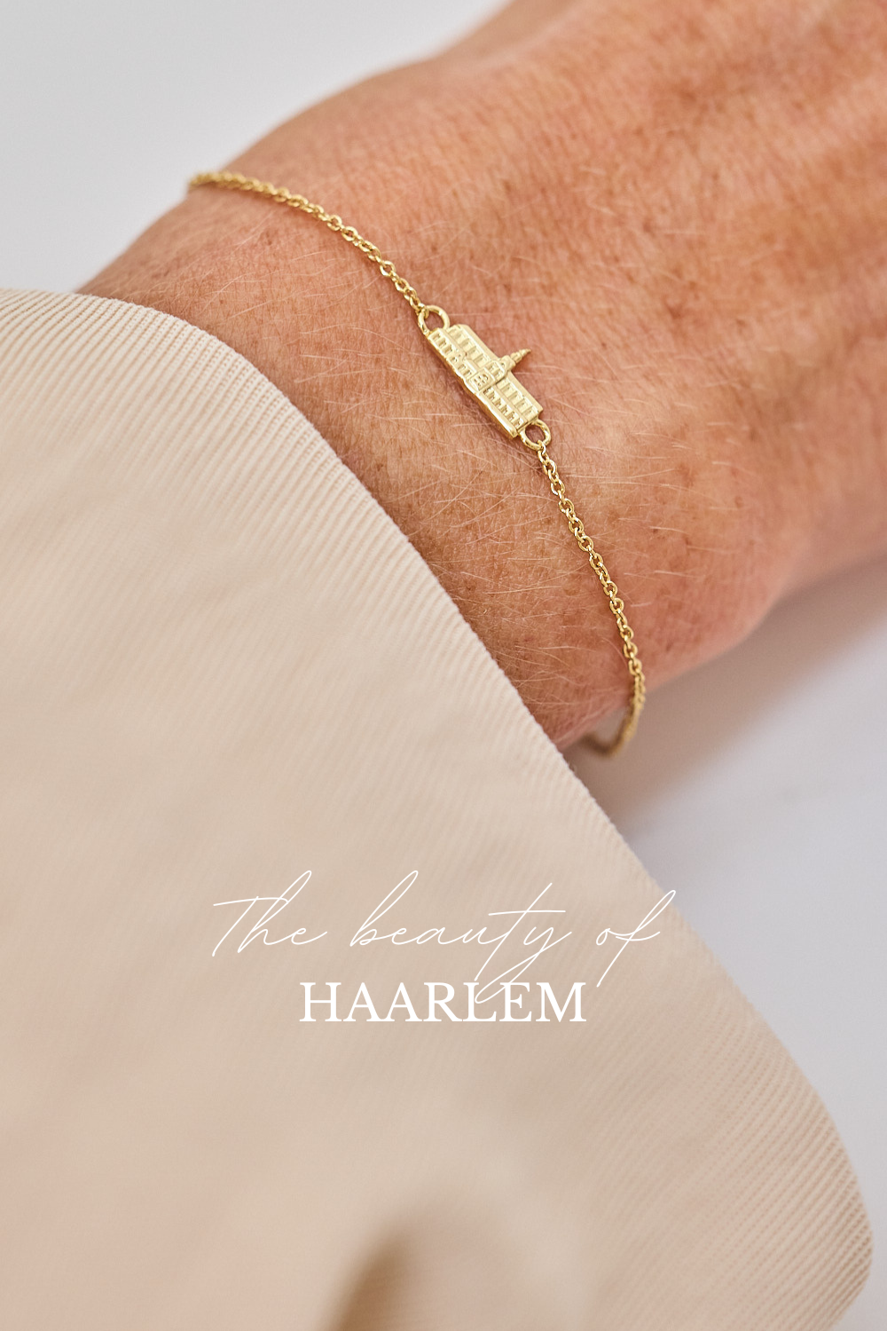 Grote Kerk Armband Haarlem Vergoldet / Silber