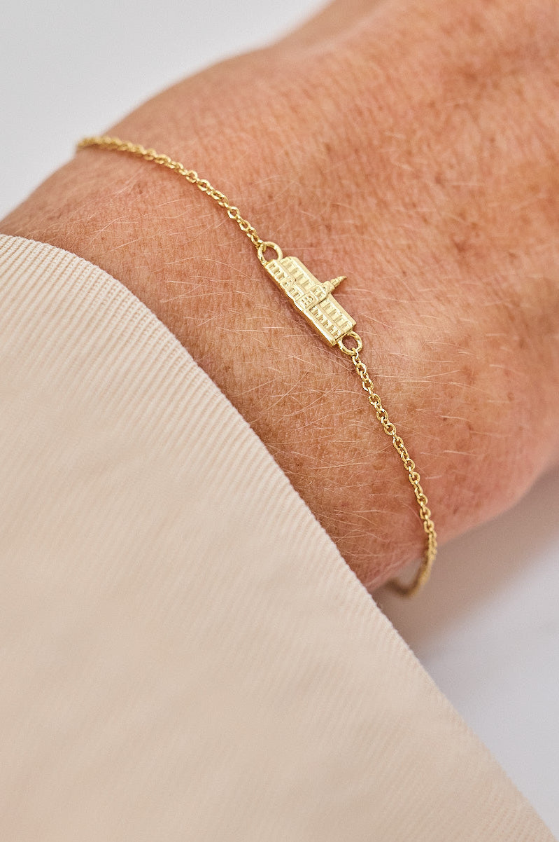 Haarlem-souvenir-armbandje-verguld