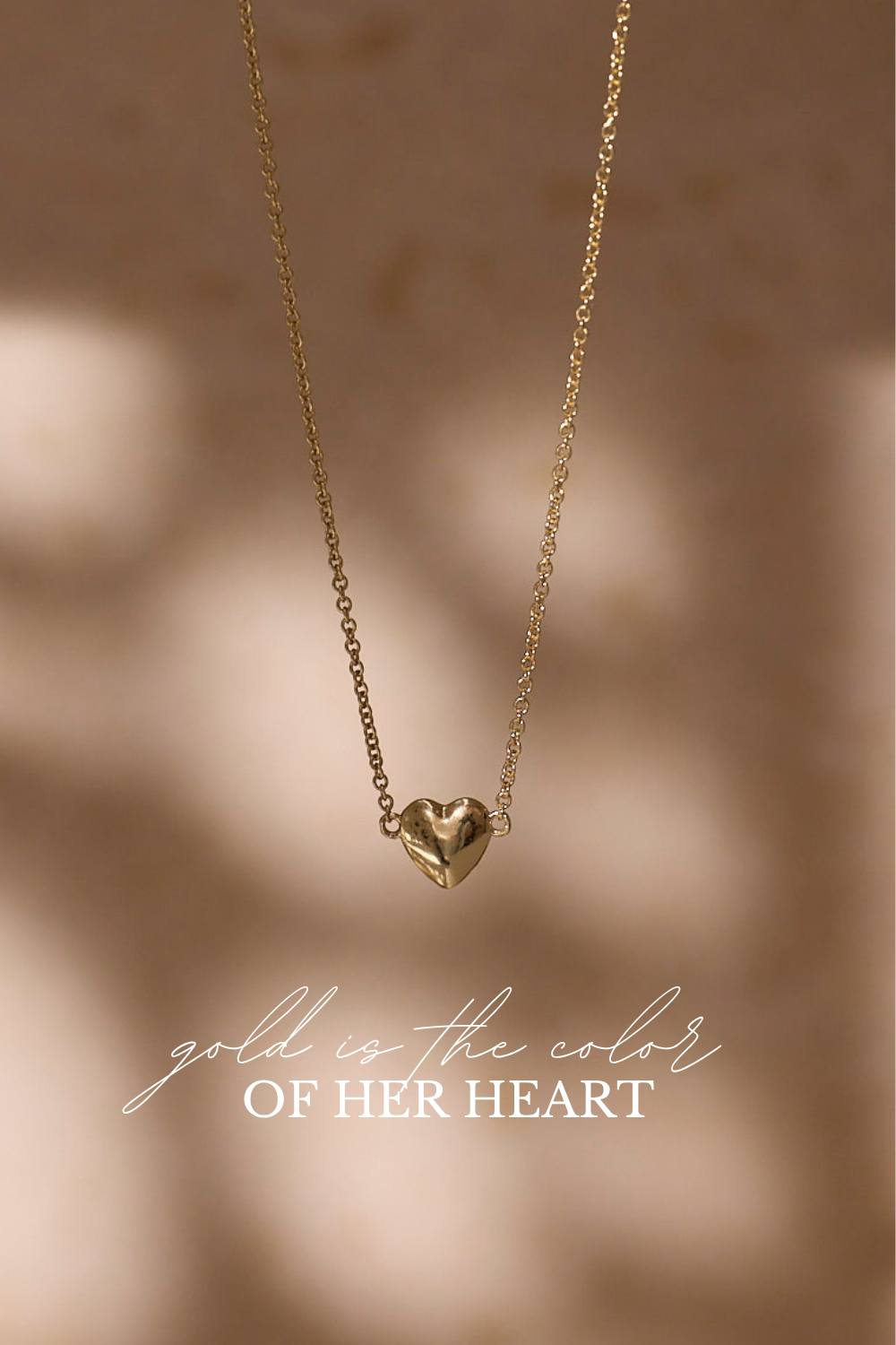 Heart of Gold Ketting Verguld