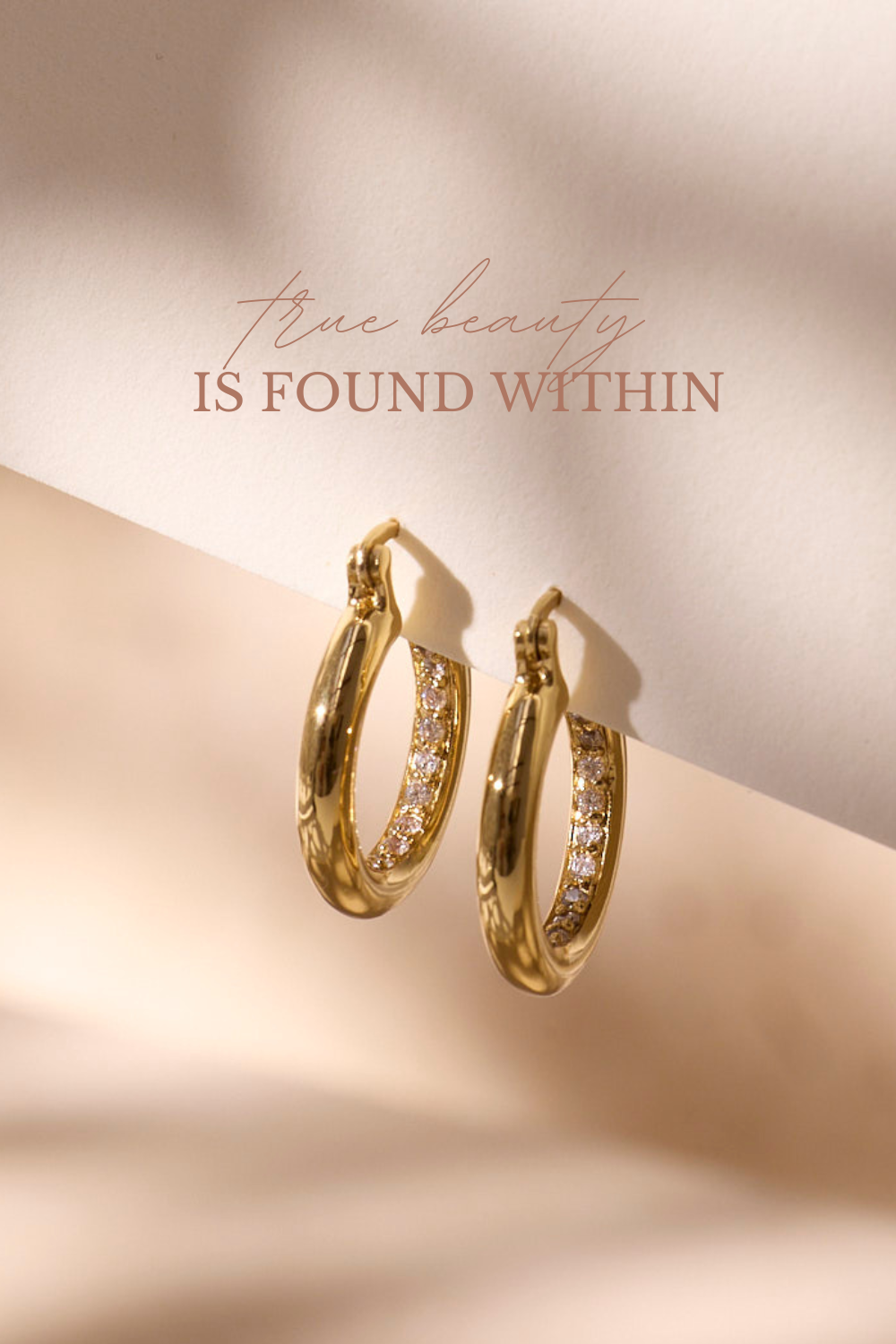 Innere Schönheit Ohrringe Vergoldet