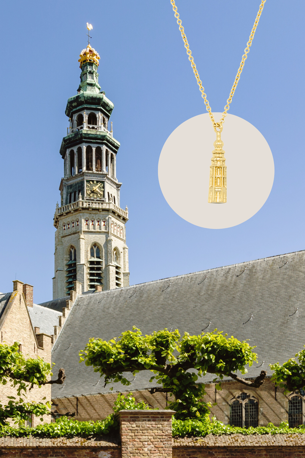 Neue Kirche Kette Middelburg Vergoldet / Silber