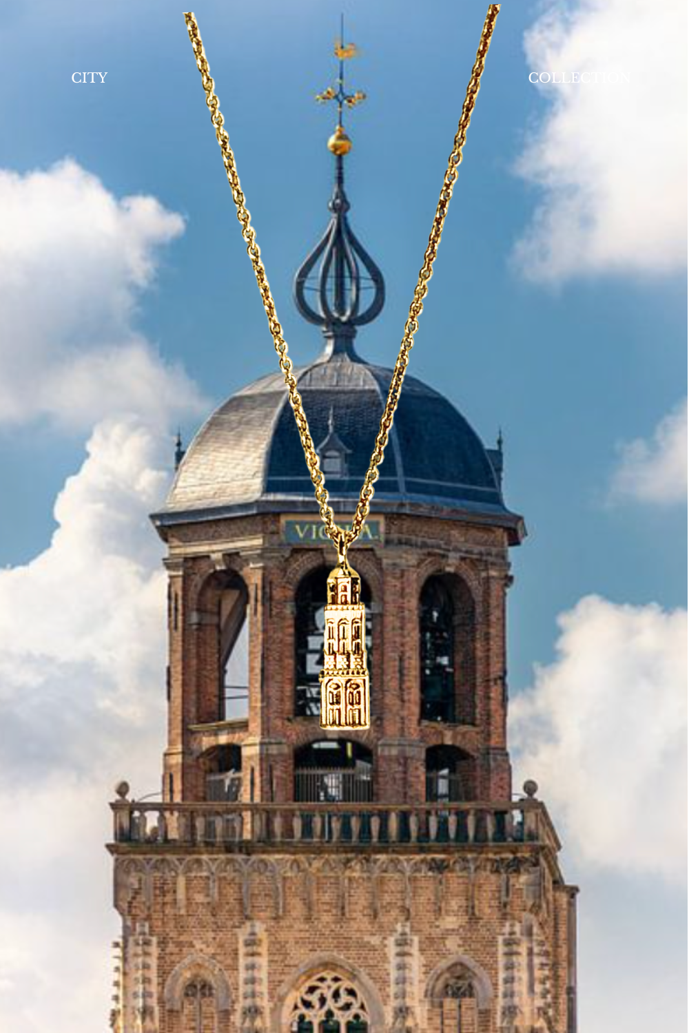 Lebuinus Halskette Deventer vergoldet