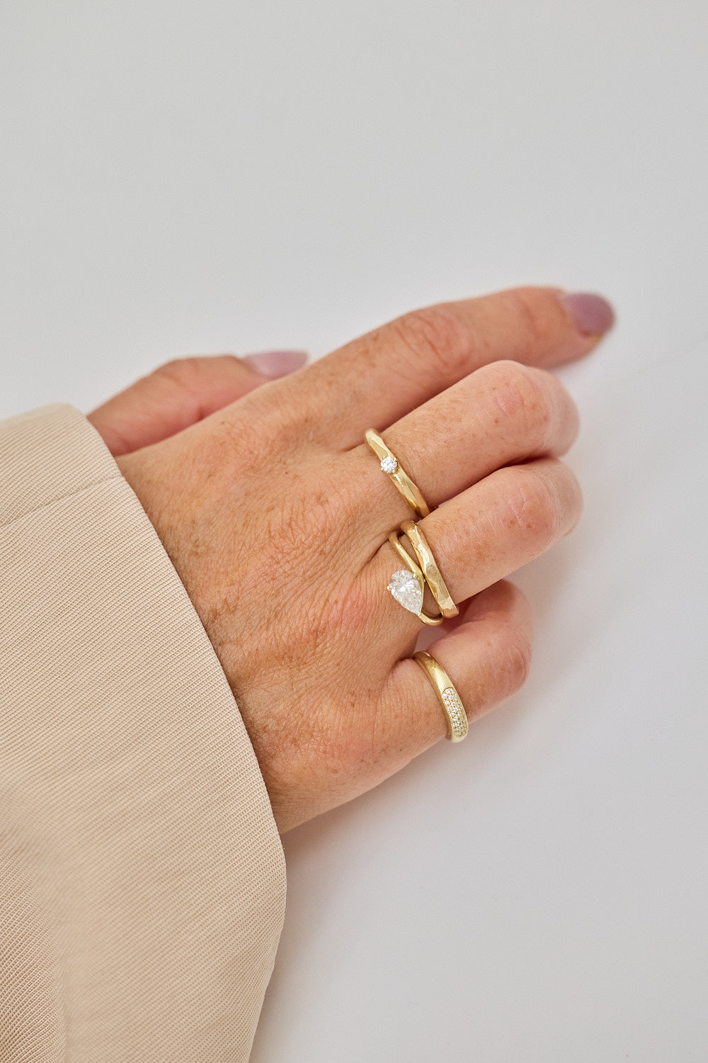 Geformter Ring 14k Recyceltes Gold