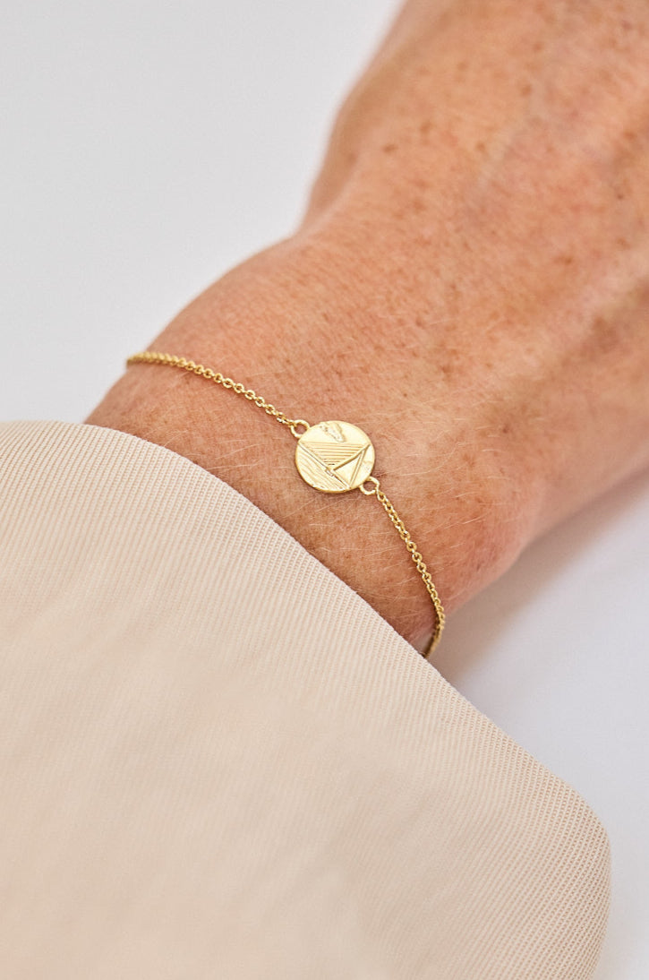 Rotterdam-souvenir-armbandje-verguld