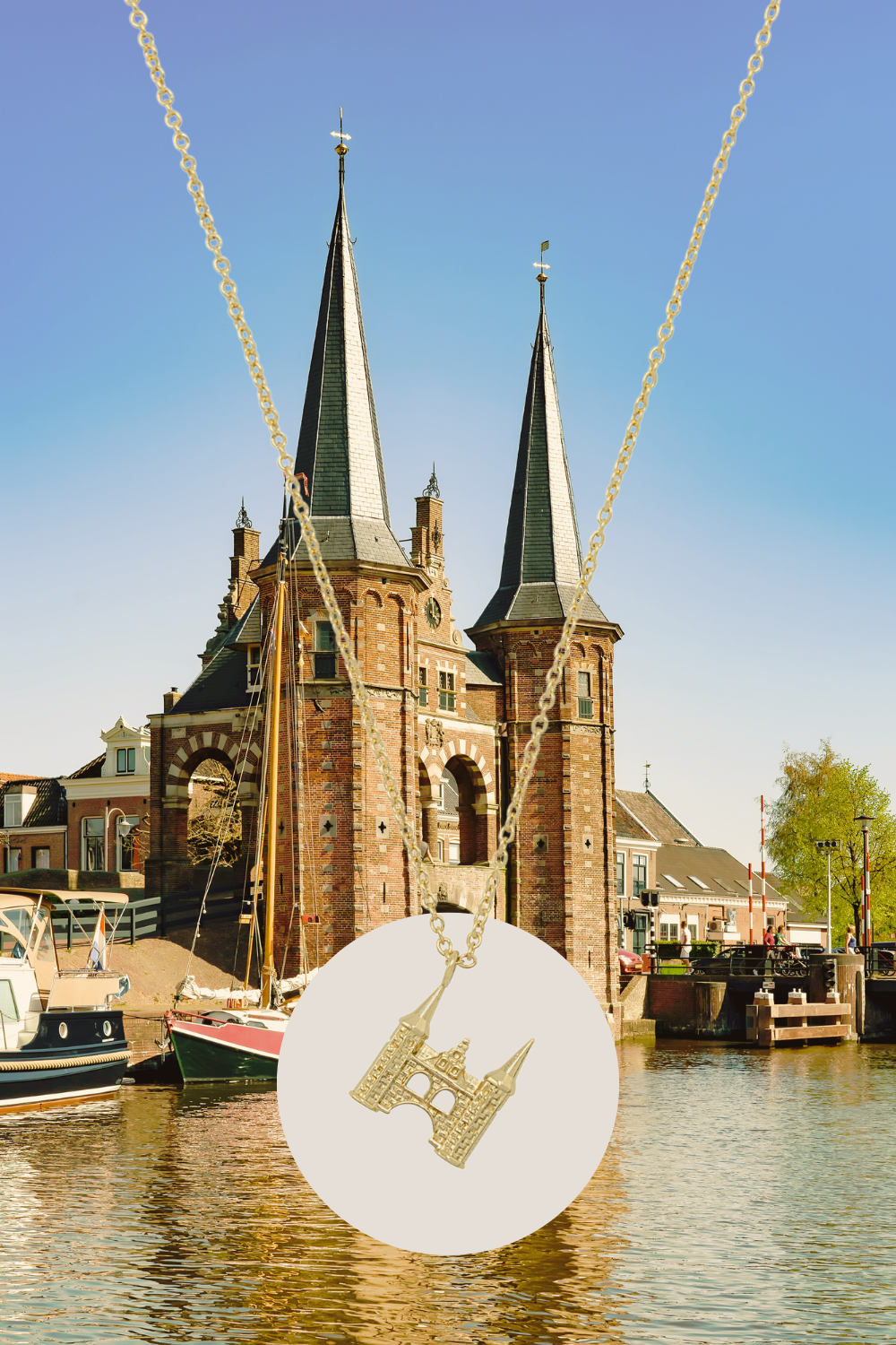 Waterpoort Kette Sneek Vergoldet / Silber