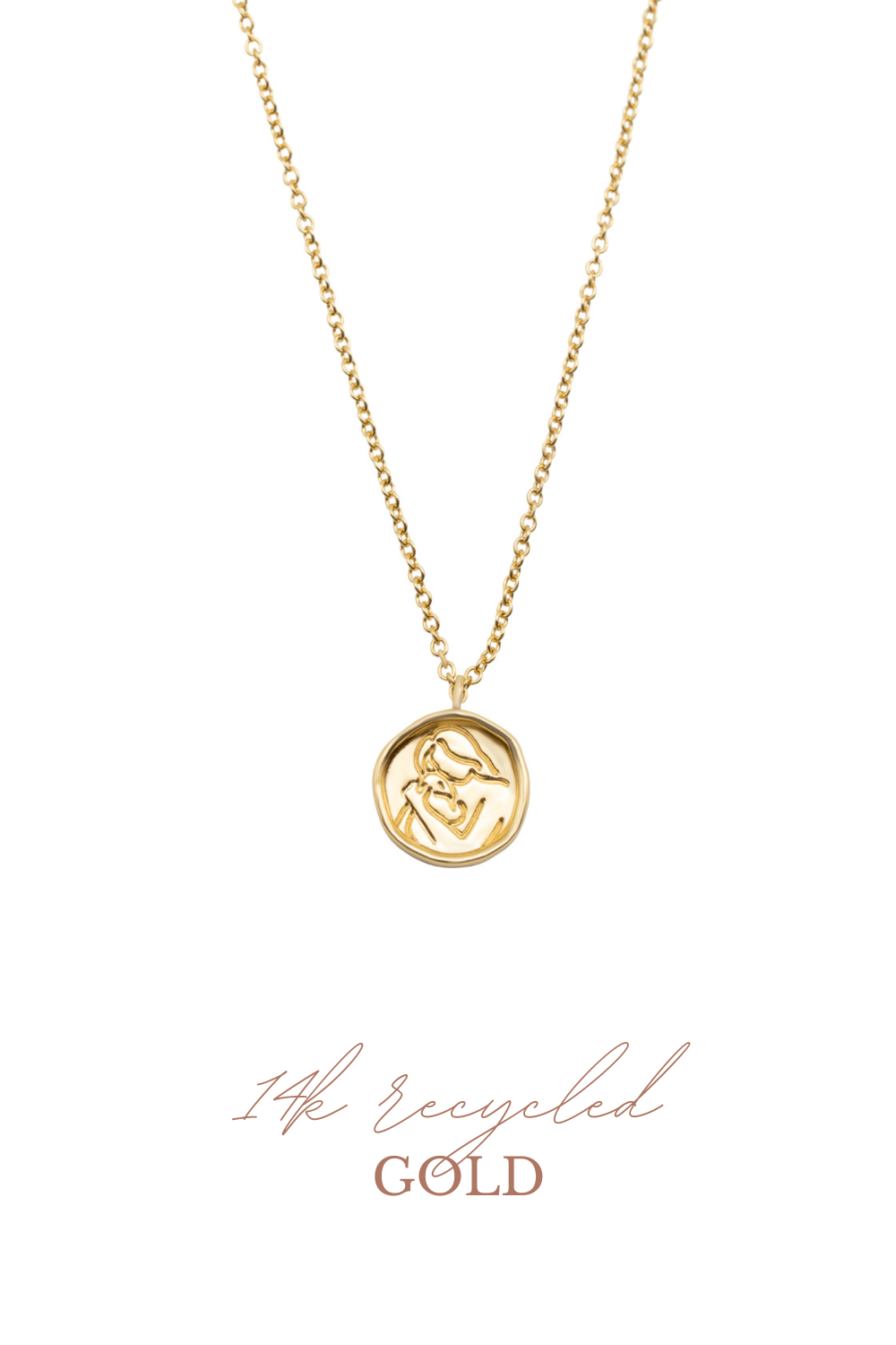 Mom ketting 14k goud